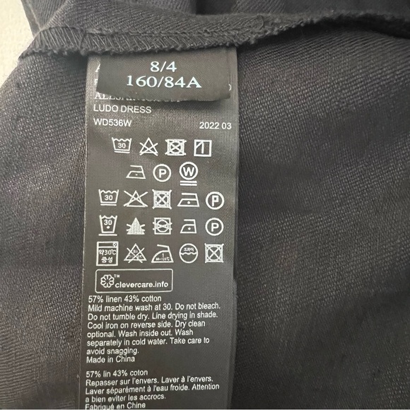 All Saints Women’s Ludo Cutout Halter Maxi Dress Black US 4 NWT Quiet Luxury - Picture 8 of 8